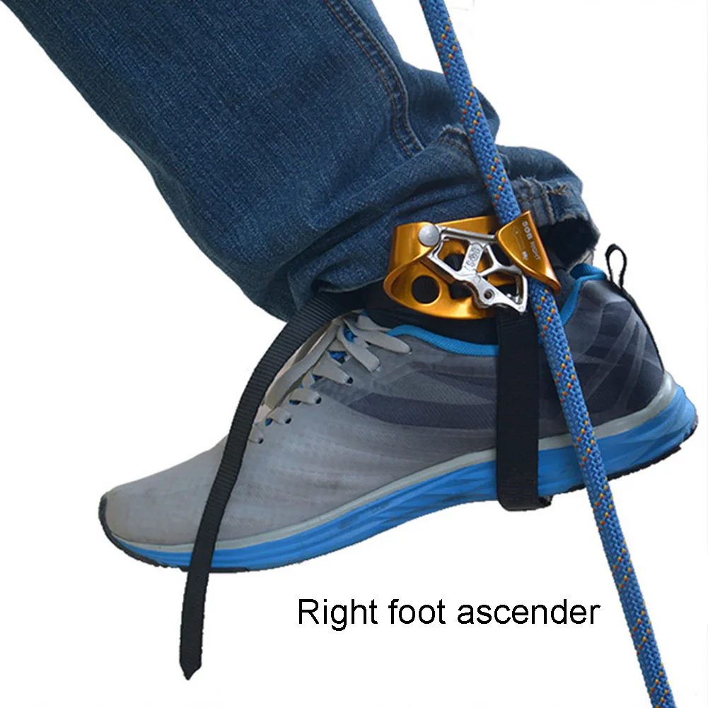 1pc Left/Right Foot Ascender Riser Rock Climbing Mountaineering Safety Equipment Indoor Sport Accessory For Camping Hiking