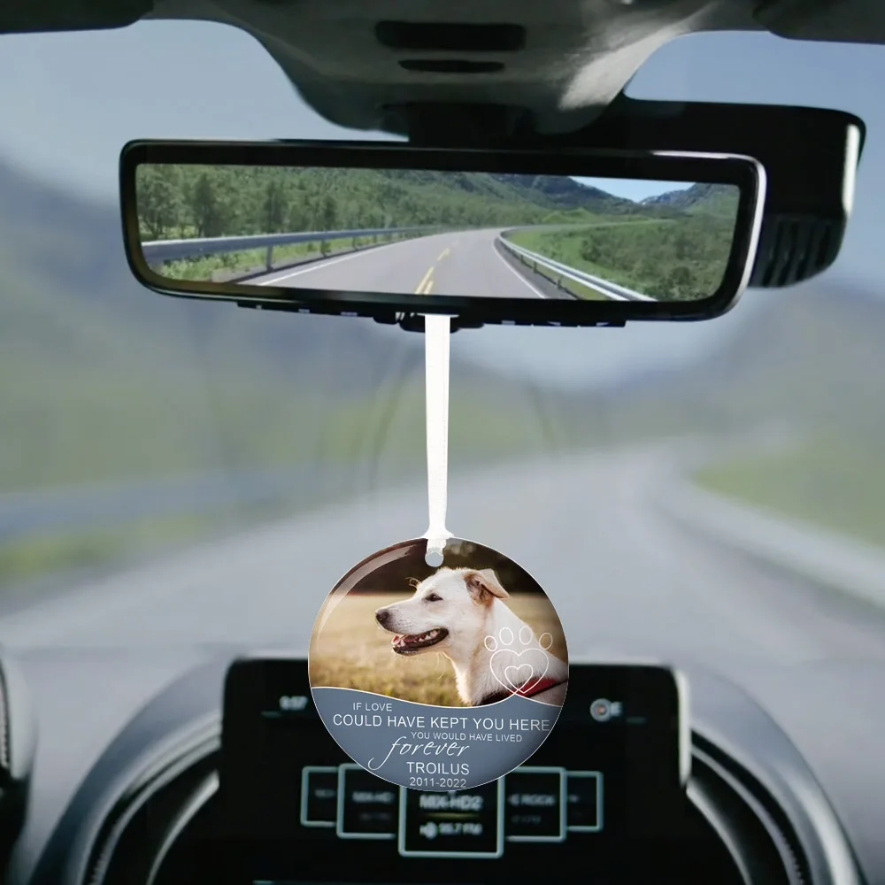 Custom Pet Memorial Car Ornament 1 | Custom Pet Memorial Car Ornament 2