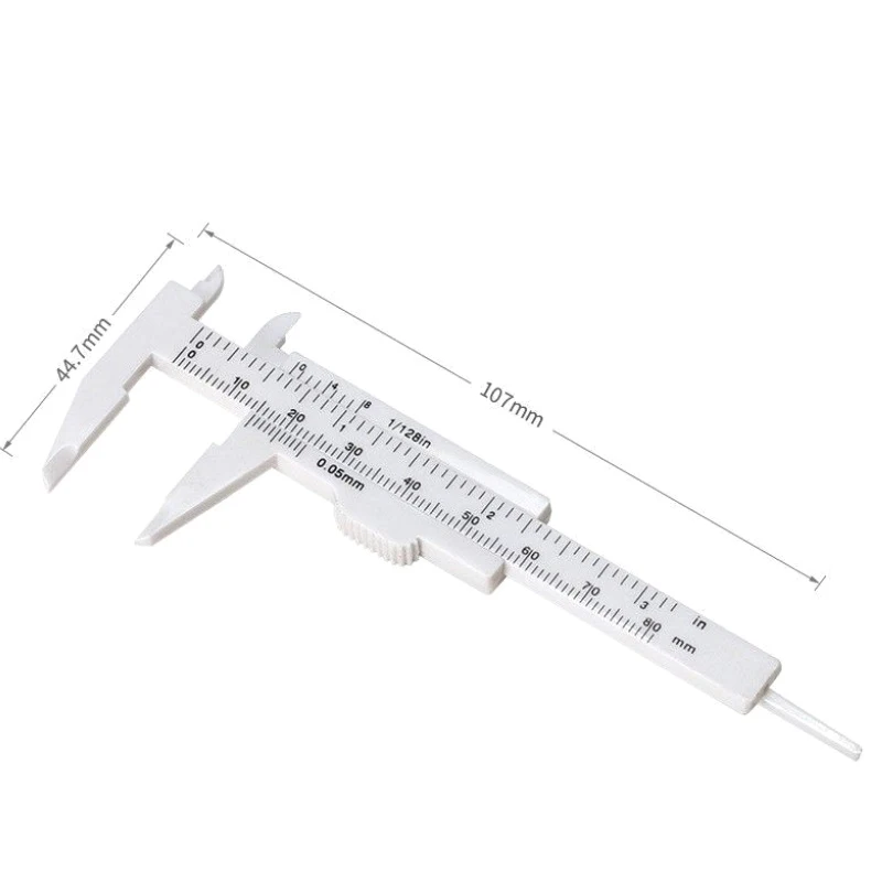 Eyebrow Positioning Ruler Tattoo Eyebrow Ruler Score Draw Measurement Plastic Vernier Caliper 80mm eyebrow ruler