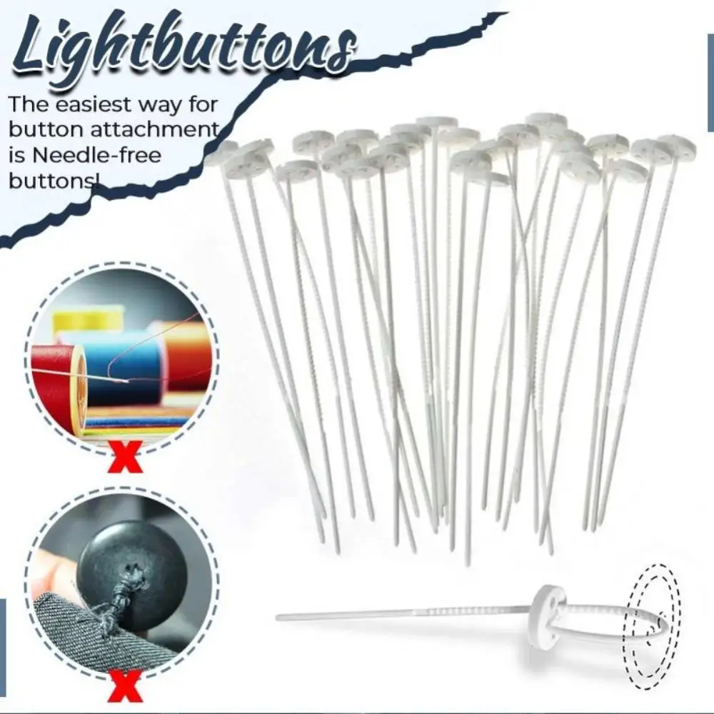 1~10PCS Mini Wear-resisting Quick Needleless Button Repair Buckle Fixed Tool Needleless Button Apparel Sewing Accessories 3