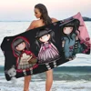Cartoons S-Santoro G-Gorjuss Microfiber Beach Towel Absorbent Quick Dry Soft Yoga Swimming Resort Mountain Climbing Towel 1