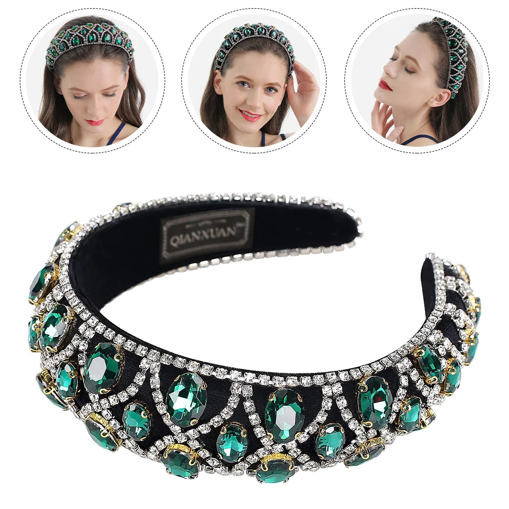 

Hairpin Hair Rhinestone Beaded Headbands Hoops Party Birthday Holiday Clasp Hoop Head Headpiece Wedding Headband Bandbaroque