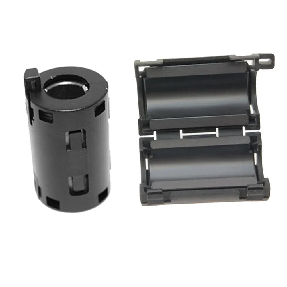 5Pcs 7/9/11/13mm Ring Core Ferrite Bead Clamp Choke Coil EMI RFI Noise Filter Clip Snap Cable For Magnetic Snap-on
