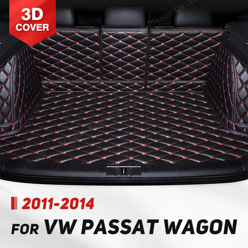 

Auto Full Coverage Trunk Mat For VOLKSWAGEN VW Passat 2011-2014 13 12 Car Boot Cover Pad Interior Protector Accessories