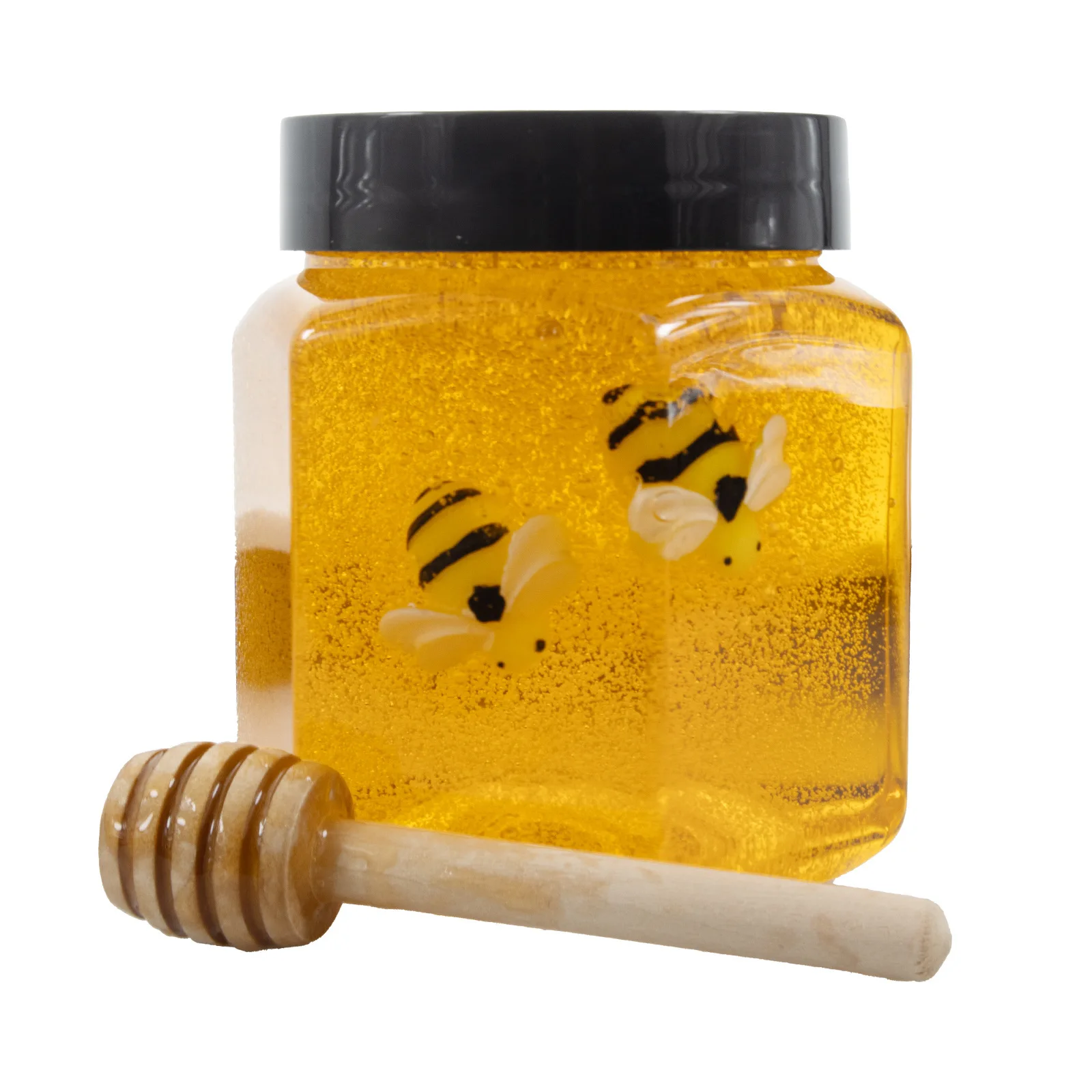 200ml/7oz Handmade Jelly Clear Crunchy Slime Toy Scented Little Lovely Bee Design Stress Relieve Plasticine Cloud Slime slime kit fluffy slime
