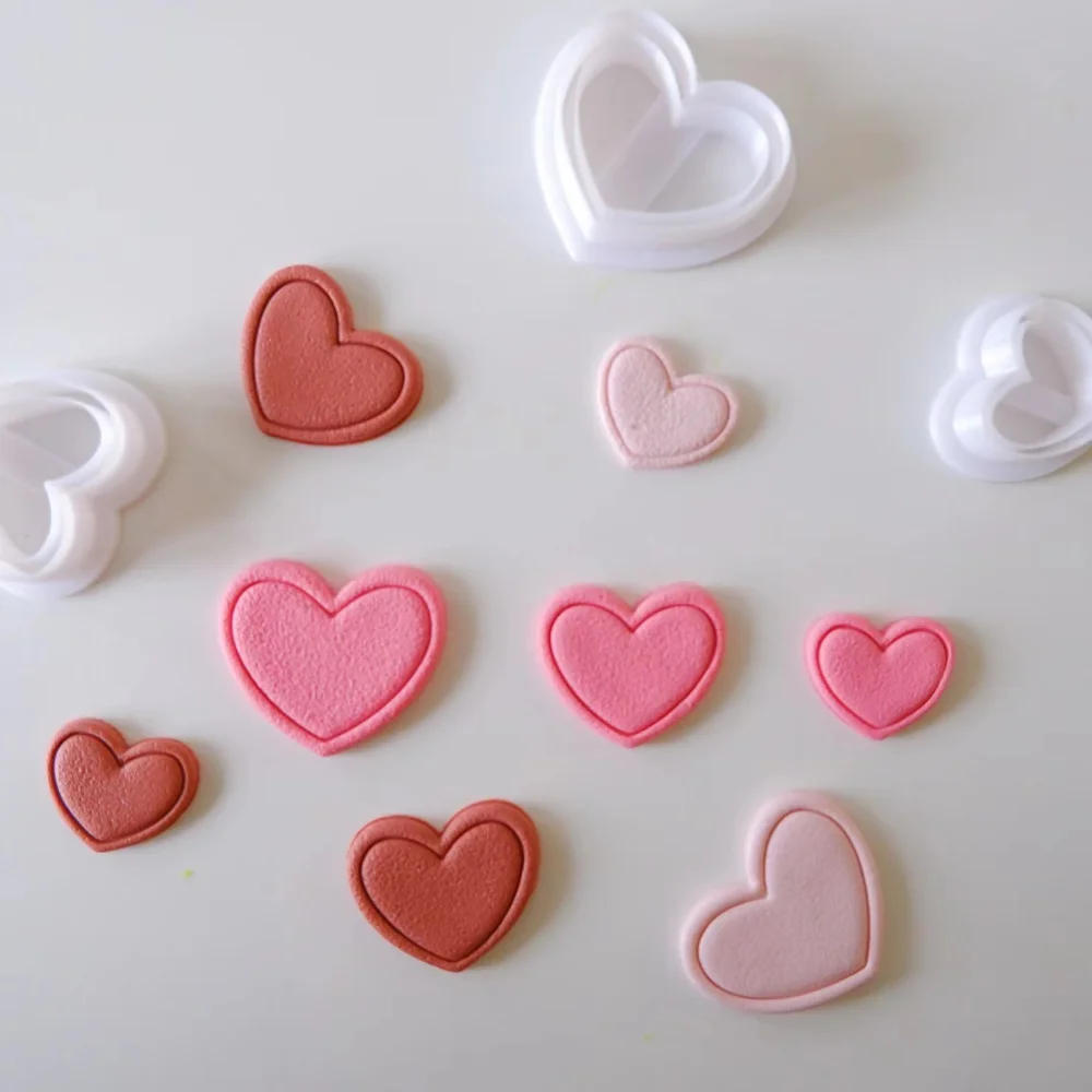 Heart Shaped Soft Polymer Clay Cutters Wedding Party Favors