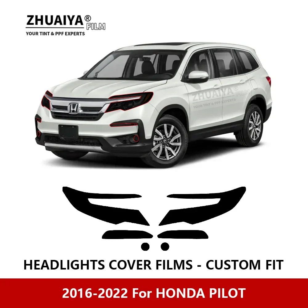 

Для автомобильной фары HONDA PILOT 2016-2022 Противоударная Защитная пленка с защитой от царапин для precut Защитная пленка для ремонта автомобильных наклеек аксессуары