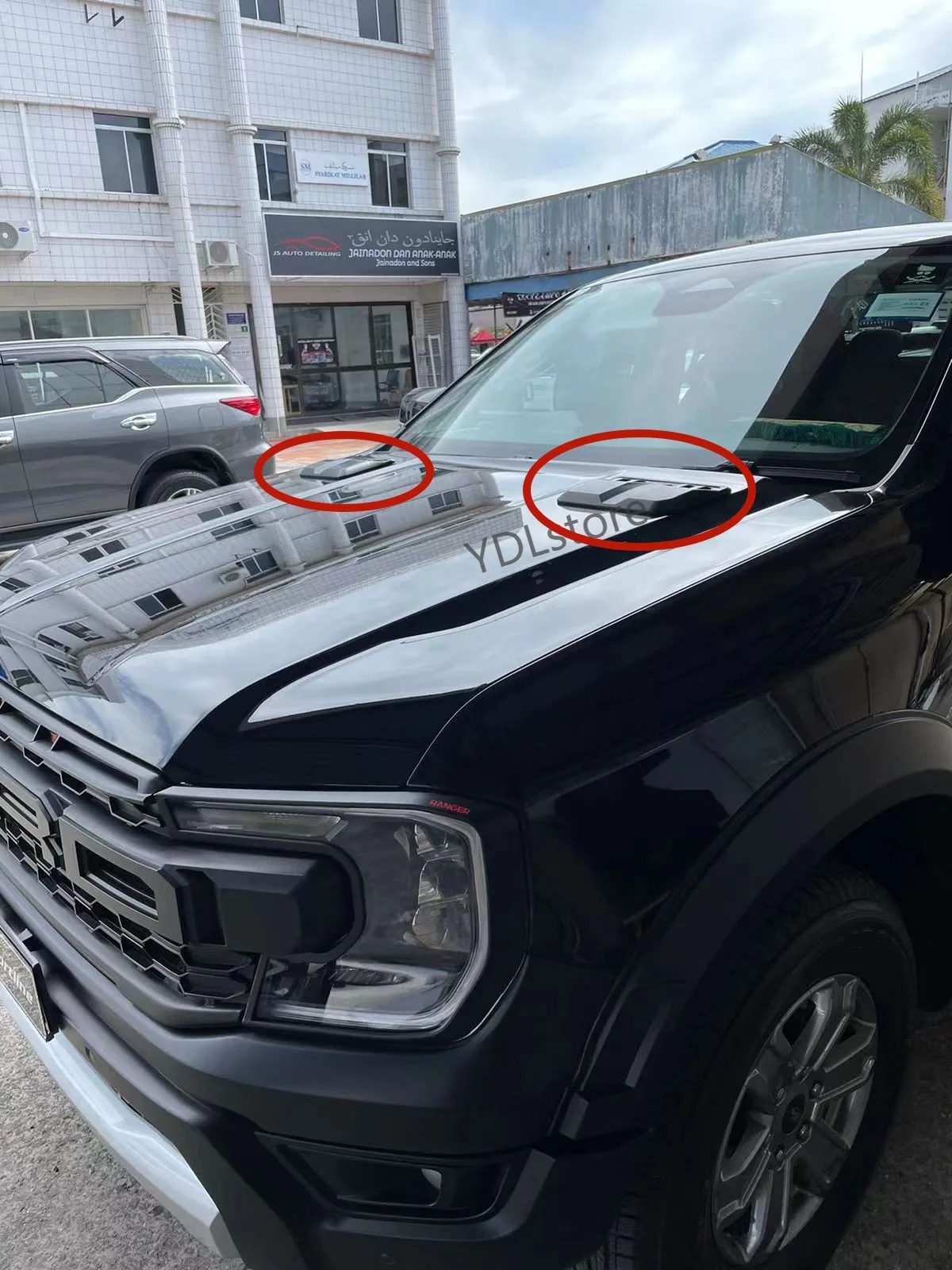 Universal Car Exterior Accessories ABS Bonnet Hood Cover For Raptor Type Decorative Cover For Ranger And Everest car body trim accessories
