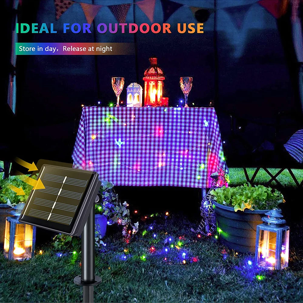 7/32M Solar Light String Fairy Lamp LED Garland Outdoor Waterproof For Camping Garden Party terrazza Patio Decoration