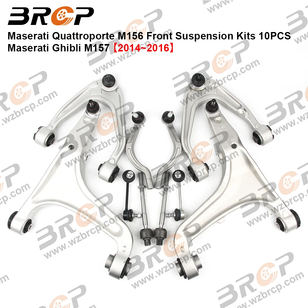 

BRCP Front Suspension Control Arm Stabilizer Link Tie Rod Kits For Maserati Quattroporte M156 Ghibli M157 673007124 670004185