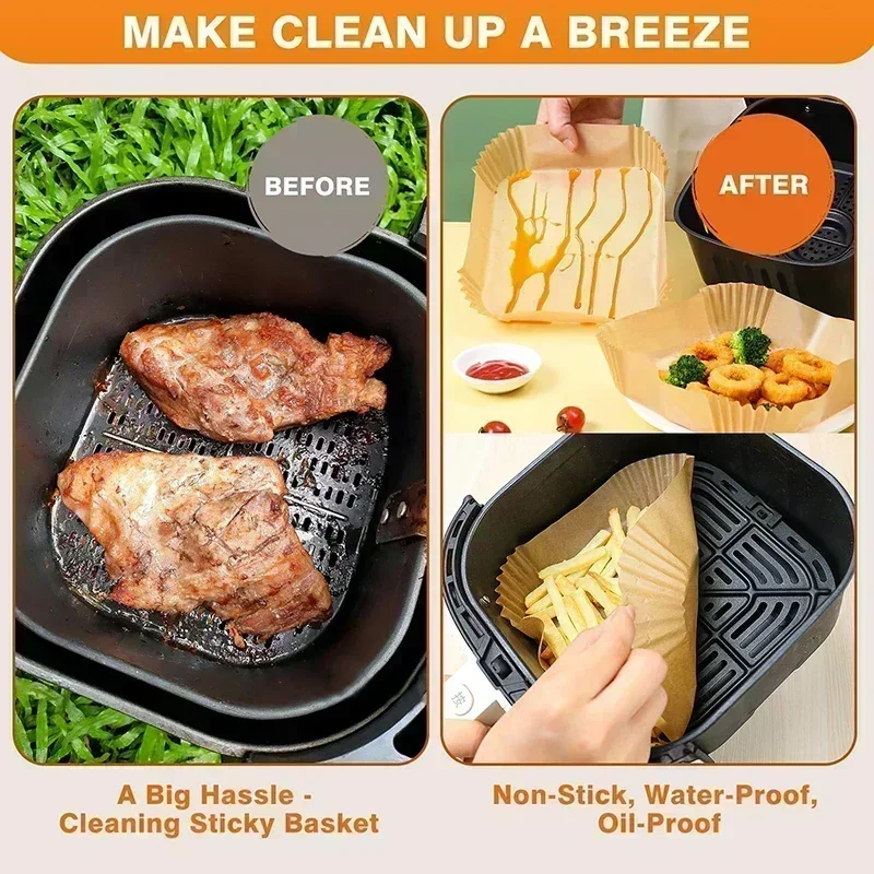 Air Fryer Paper Aerogrill Parchment Paper Air Fryer Liner Airfryer Baking Cooking Accessories Baking Tool