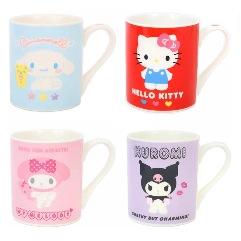 

Sanrios аниме кавайная мультяшная фигурка Hellokitty керамическая чашка для воды кофейная кружка Высокая емкость внешний вид подарок на день рождения