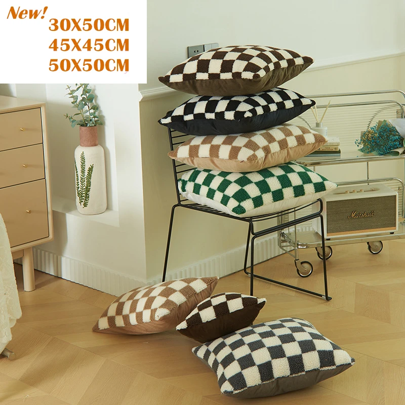 Faux Lambswool Throw Pillow Cover Faux Lambswool Sofa Couch