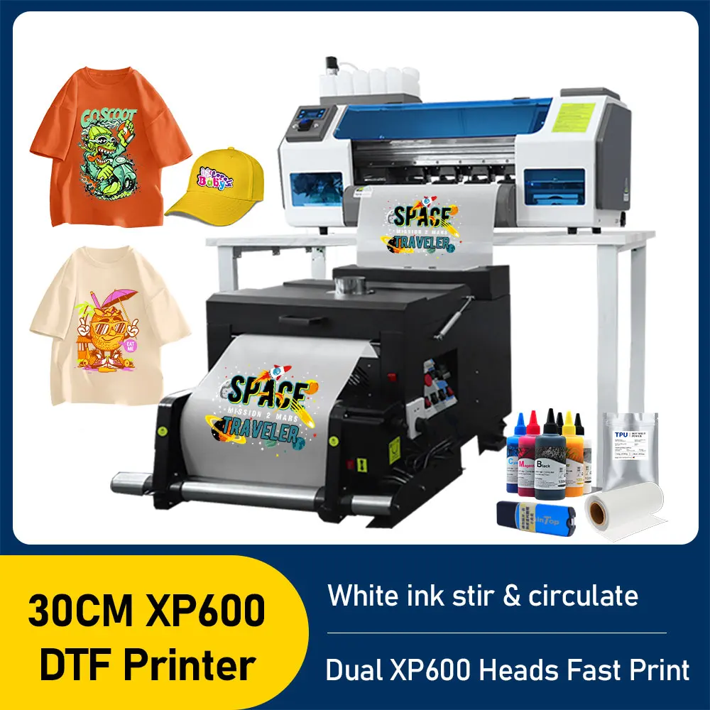 XP600 dtf printer dtf Transfer Film T-shirt printing machine impresora dtf  a3 Printer For T-Shirt Jeans Shoes Hoodies Fabric - AliExpress