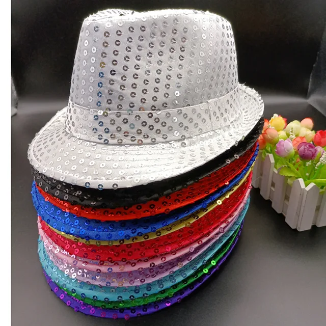 Cappello Da Cowboy Con Paillettes Rosso - Stile Western Retrò Per Feste, Discoteca E Costumi - Foto 4