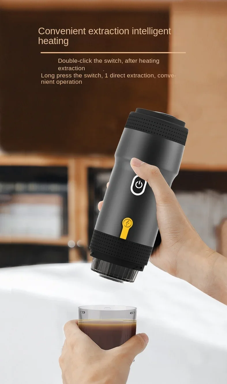 Description Picture 6 of itemPortable Fully Automatic Espresso Capsule Coffee Machine For Large and Small Capsules Of Coffee Powder Electric Coffee Machine