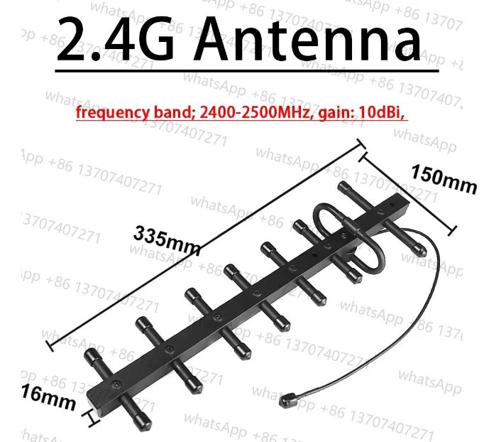 Antenne Directionnelle 1.5G 2.4G 5.8G 12dBi Haut Gain pour Drone FPV