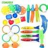 Kids Summer Shark fish Diving Toys Children's Swimming Pool Game Treasure Hunt Diving Torpedo Water Ring Diamond Water Suit Toys 1