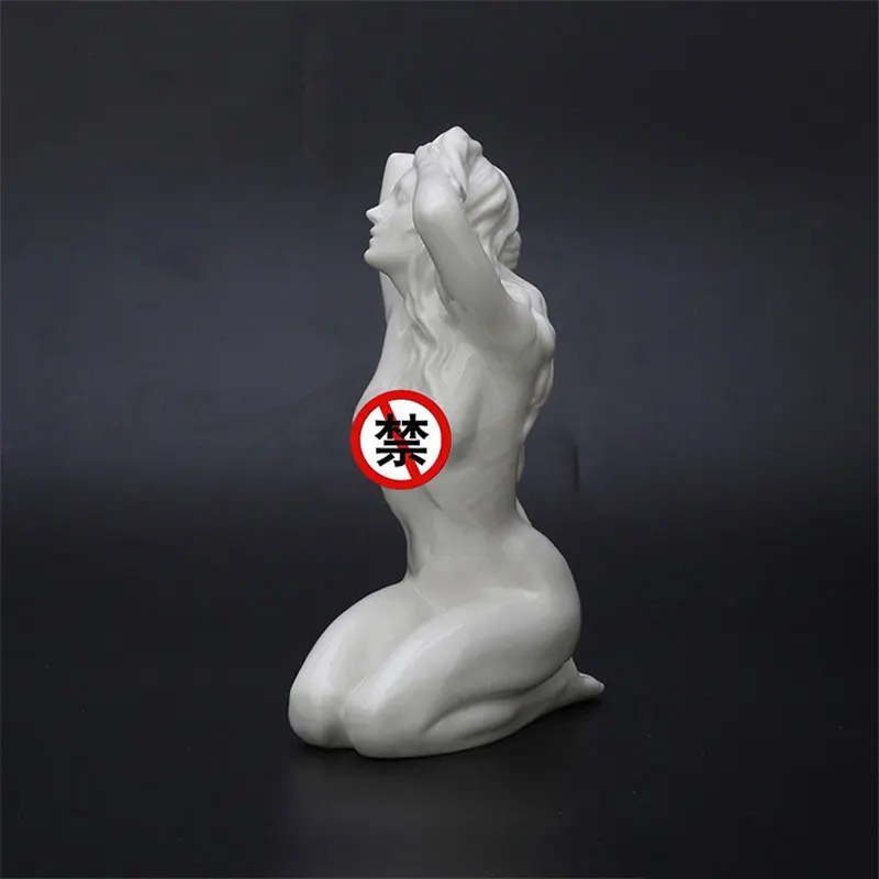 Modern Art Abstract Woman Body Art Sculpture Naked Lady Ceramics Statue Female Nude Figurine Home Decorations Girl Gifts 3