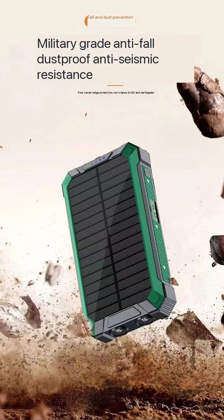Neu Solar drahtlose lade 20000 mAh große kapazität handy outdoor power bank_voghion.com