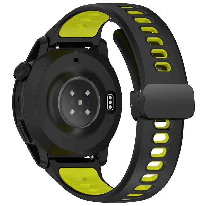 Silicone Sports Magnetic Band Bracelet, 22mm Strap
