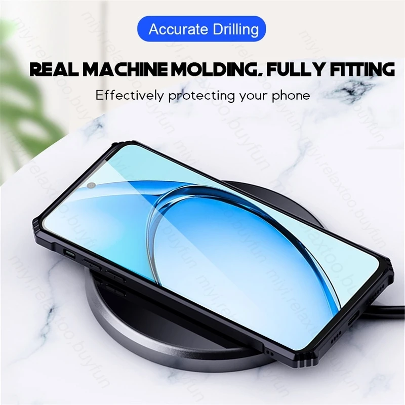 Ultra Clear Shockproof Armor Case for Oppo A60 - Transparent Acrylic with Camera Protection