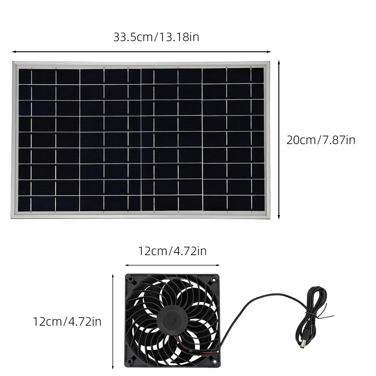 EESBAO  New 10W  Solar Pet House Exhaust Fan Chicken House Ventilation Cat Kennel Circulating Cooling Small Cooling Fan