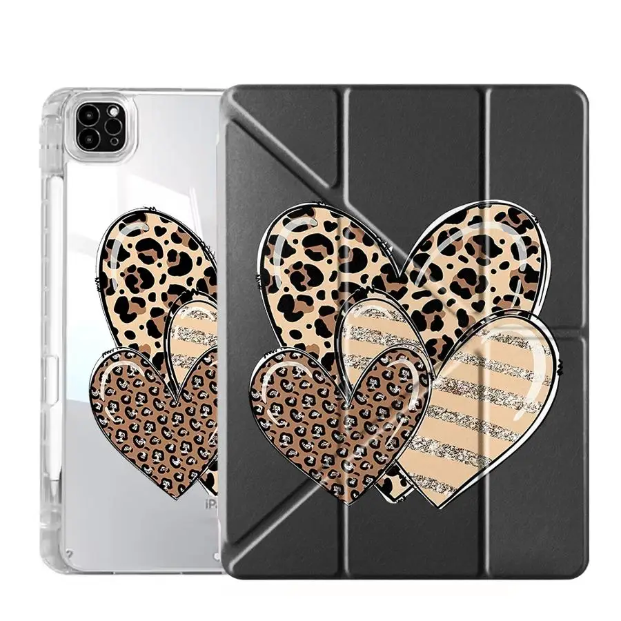 Y-Fold Hearts Tablet Case with Adjustable Holder