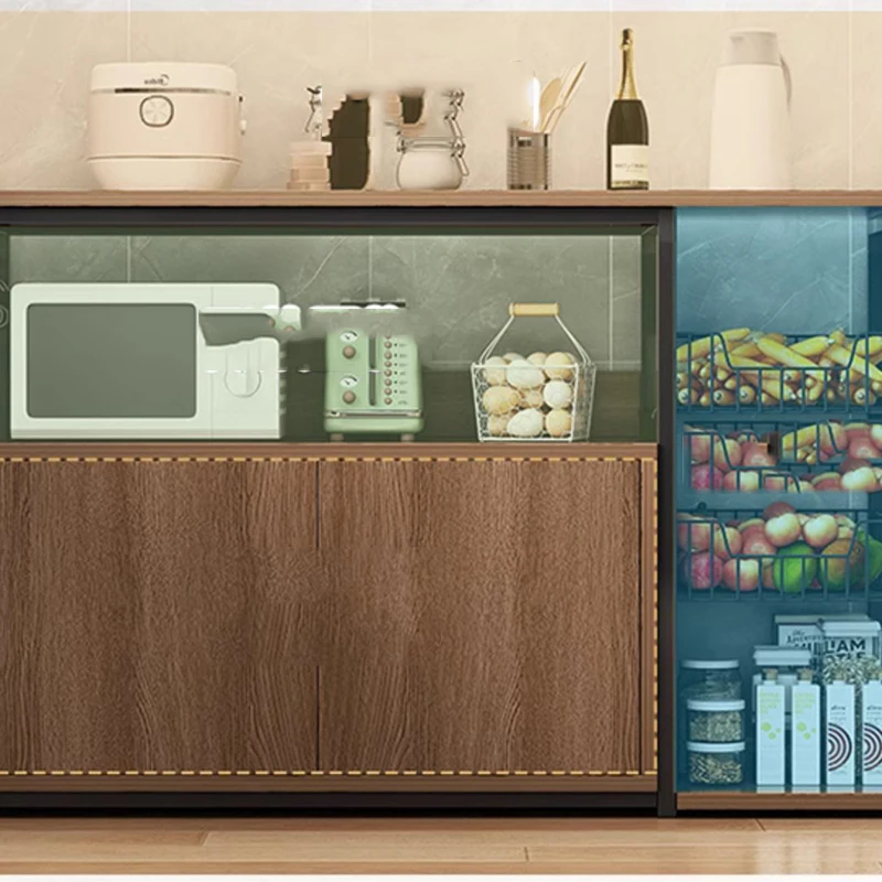 Metal Kitchen Cabinets Full Sets Sideboard Storage Closet Kitchen Full Pantry Cabinet Muebles Cocina Multifunctional Furniture 3