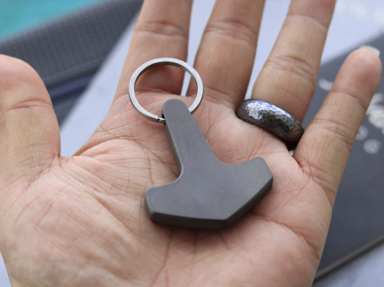 1-teilige Titanlegierung DIY Paracord Messer Perle Schlüsselanhänger Halskette Anhänger Reißverschluss Kopf Mehrzweck Outdoor EDC Werkzeuge – Detail 1