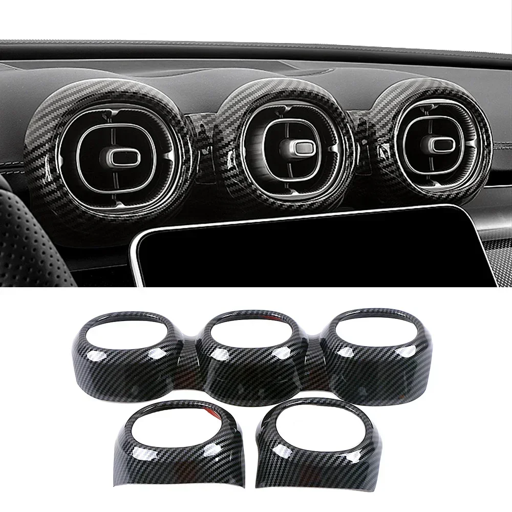 Panneau De Commande Central De Voiture En Cuir, Décoration De Couverture Décorative Pour Mercedes-Benz Classe C W206 2022 2023, Accessoires De Style De Voiture