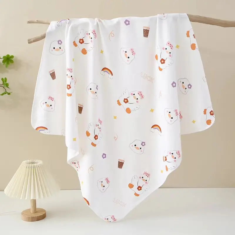 Baby Cartoon Small Animal Printed Blanket Bath Towel