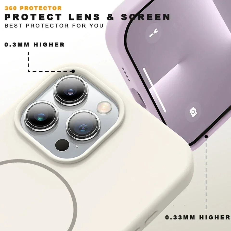 Liquid Silicone Protective Crossbody Phone Case with Magnetic Closure and Adjustable Strap