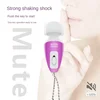 （pink）Portable Mini Massage Tiny Stress Relief Electronic Key-Chain Ring Full Body Massager Bath Accessories vibrate 2