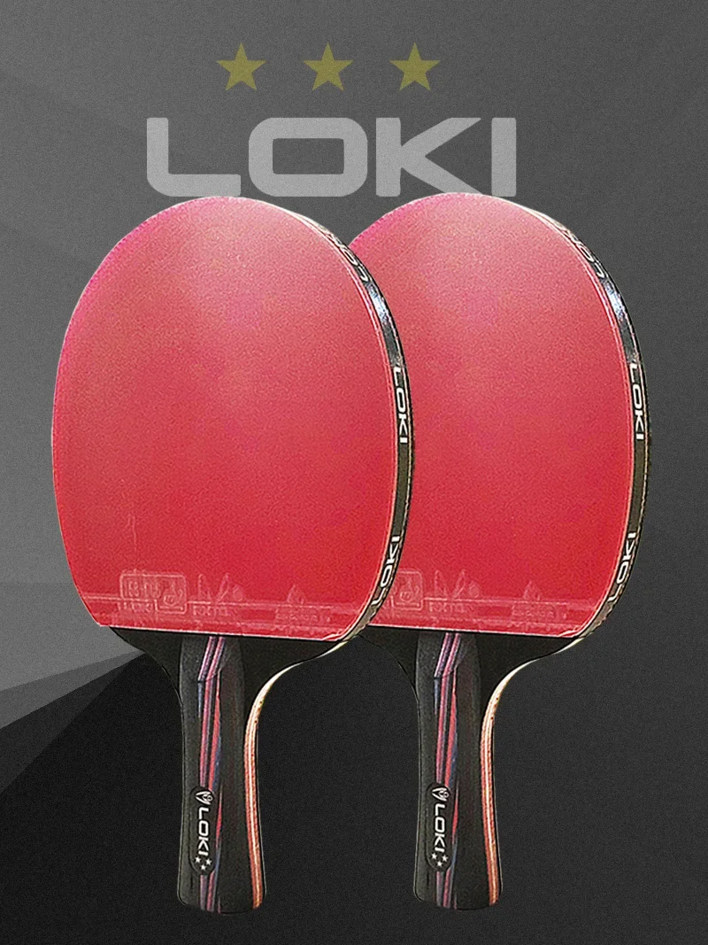 Description Picture 2 of itemLoki X3 Ping Pong Racket Pimples-in Table Tennis Racket with ITTF Rubber 5 Wood Blade Elastic Sponge and Hard Shell Cover