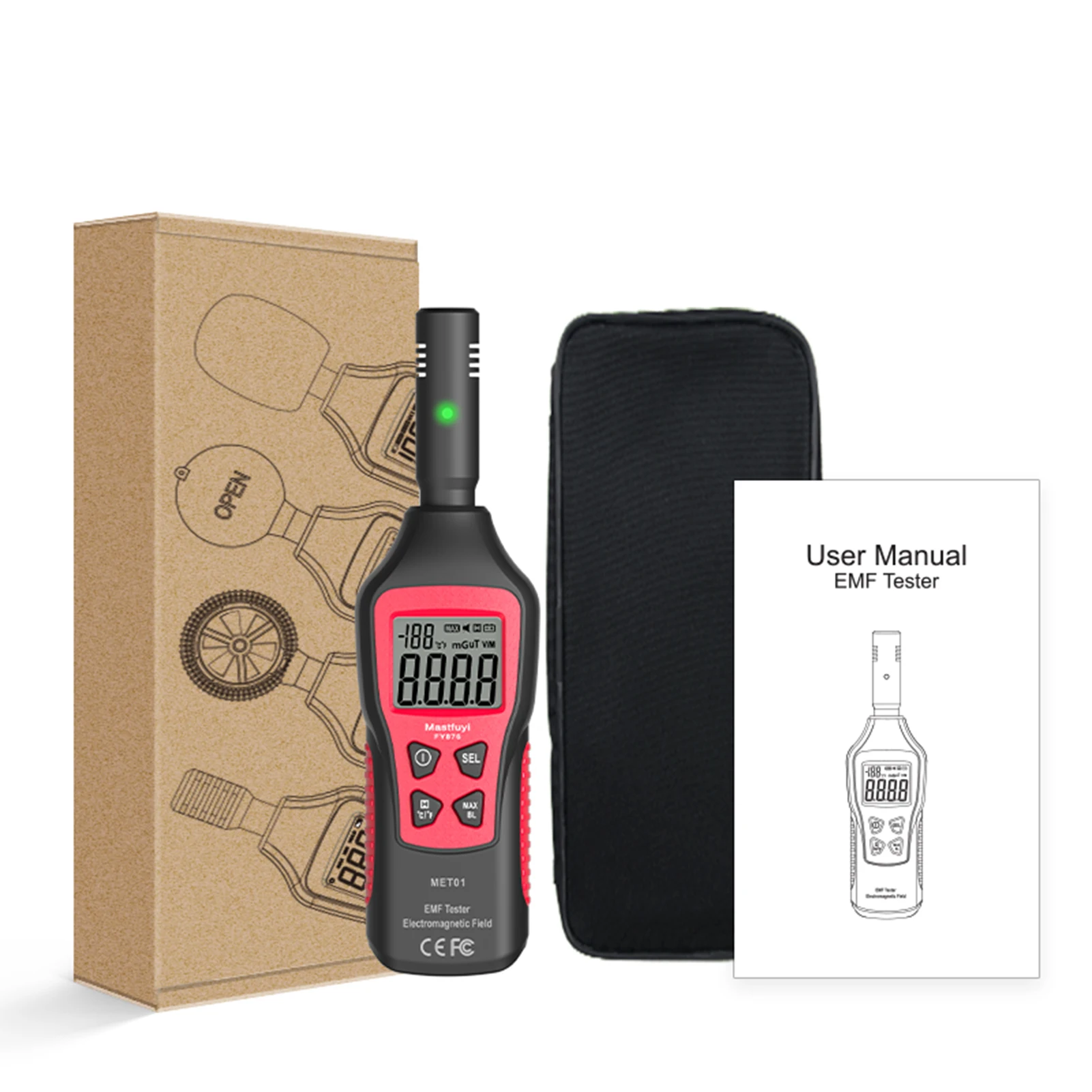 Geiger Counter Nuclear Radiation Detector Electromagnetic Wave Radiation Tester Dosimeter geiger Counter Radioactive