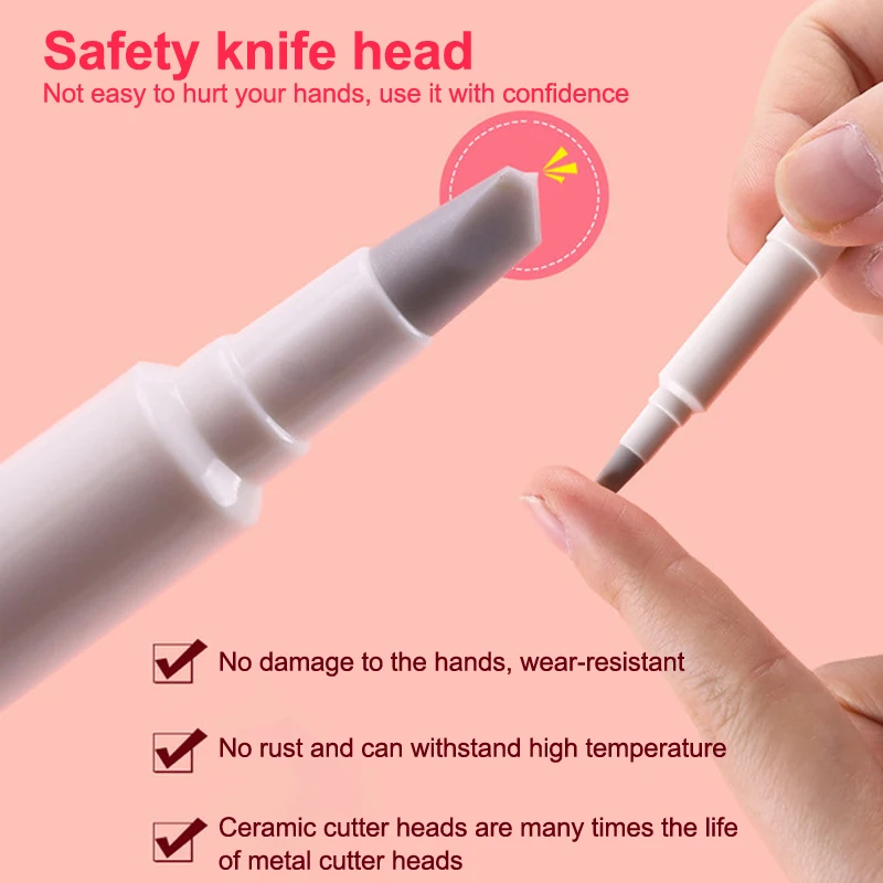 DIY 다이아몬드 페인팅 양피지 커터 세라믹 블레이드 펜 공예 예술을 완벽하게 절단하는 도구 다이아몬드 페인팅 도구 액세서리