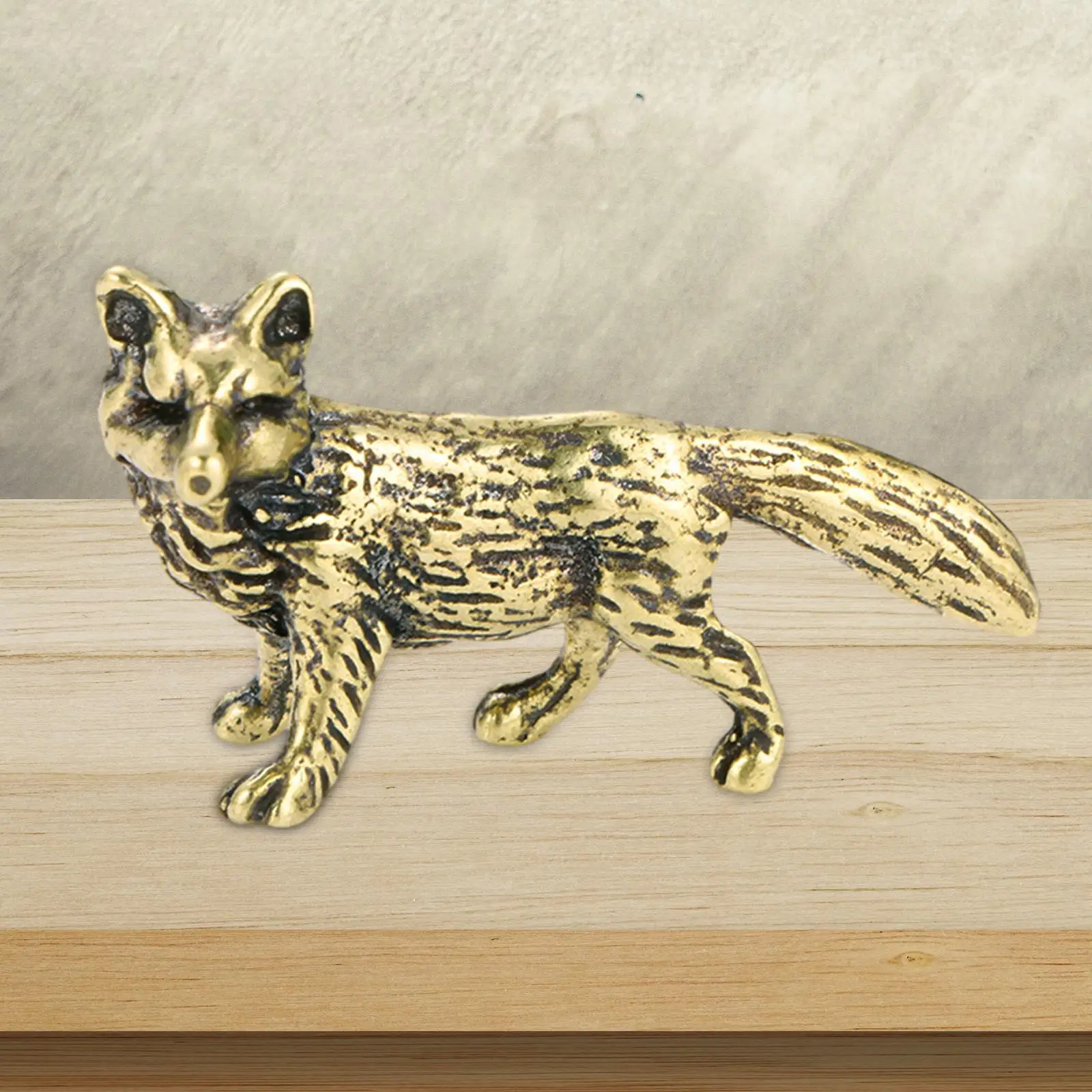 

Латунные лисы, зеркальный латунный китайский декор для приборной панели, амулет