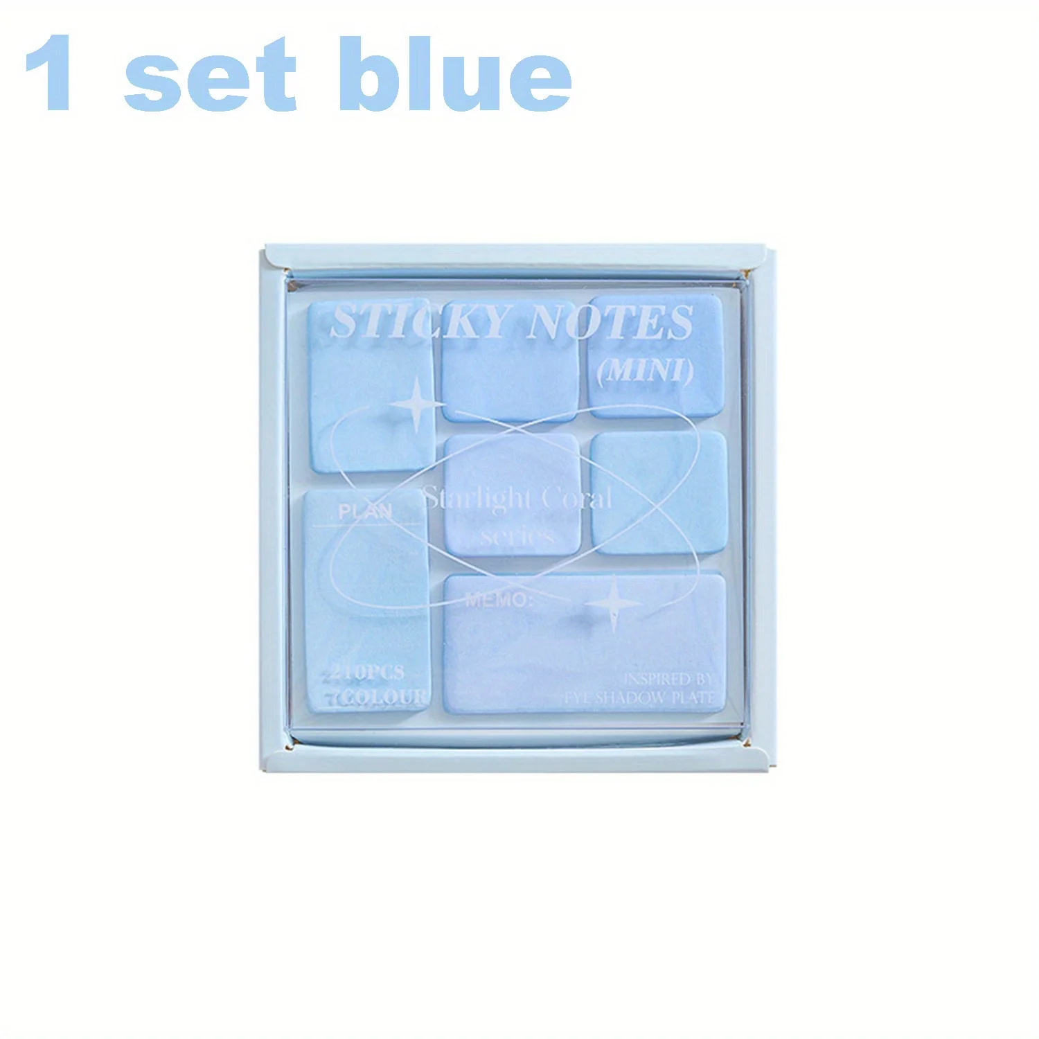 Vibrant Sticky Note Collection - 210 Sheets, Assorted Sizes & Colors, Round Corner Design