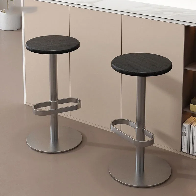 Minimalist Modern Designer Bar Chair Nordic Makeup Aesthetic Elegant Counter Barstools Restaurant Chaise Garden Furniture