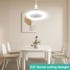Led fanlight E27 screw ceiling fanlight home kitchen ceiling remote control fanlamp energy light 2