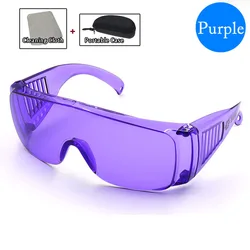 Impact - Resistant Safety Goggles with Anti - Splash PC Lenses (Purple)