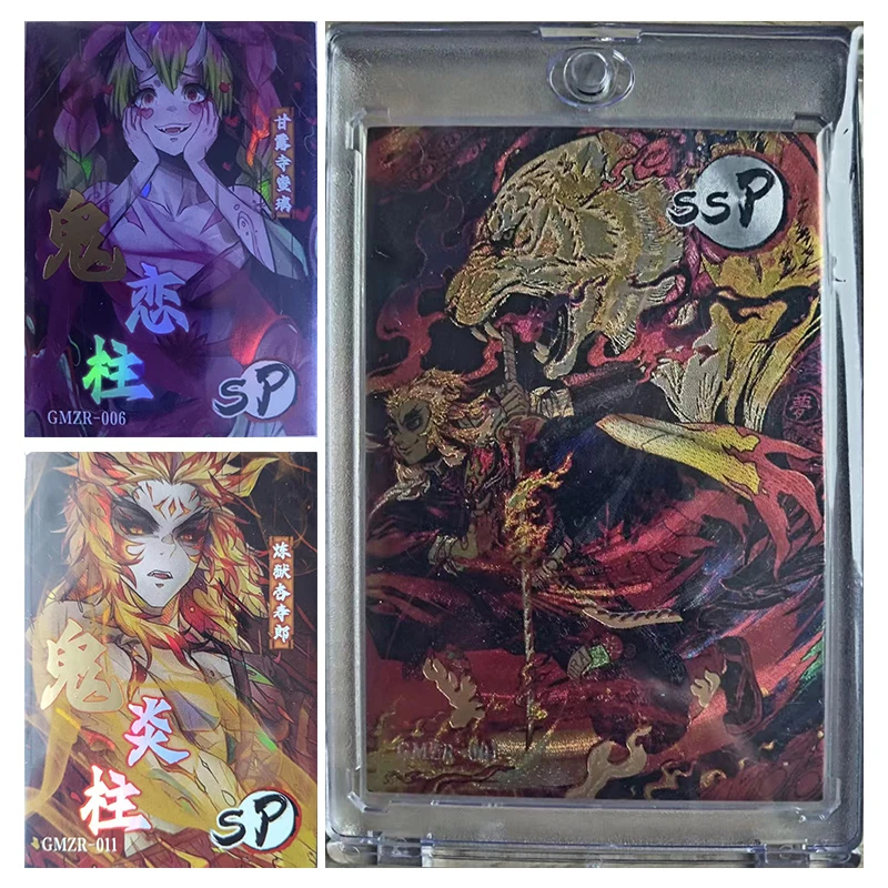 

Anime Demon Slayer Rare SSP SP Reflections Flash Cards Kyoujurou Kanroji Mitsuri Toys for boys Collectible Cards Birthday Gifts