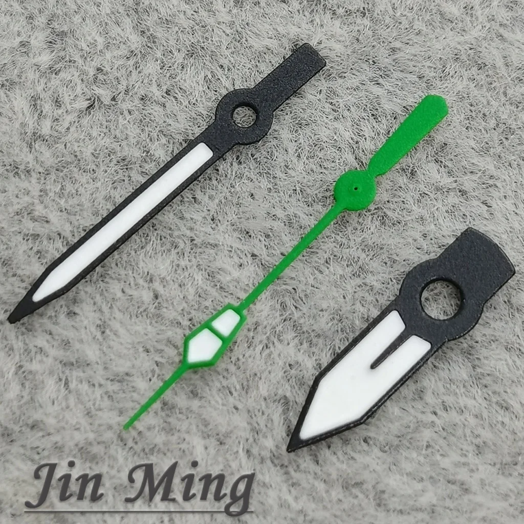 High-Quality Luminous Green and Silver Watch Hands