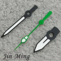 High - Quality Luminous Green and Silver Watch Hands (Black Green A)