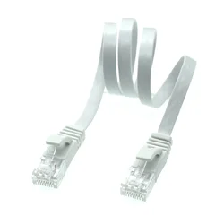 Flat CAT6 Ethernet Network Cable - Versatile Lengths & Colors Available - 5m (WHITE)