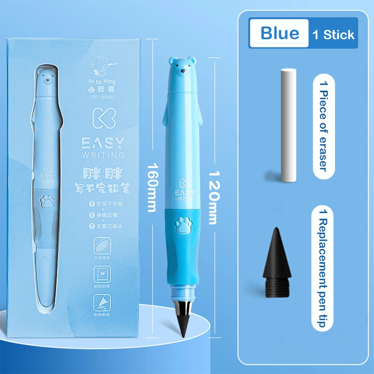 Eternal pencil set Cute Kids Unlimited Writing art drawing sketch pen inkless pencils school supplies  stationery gifts 6