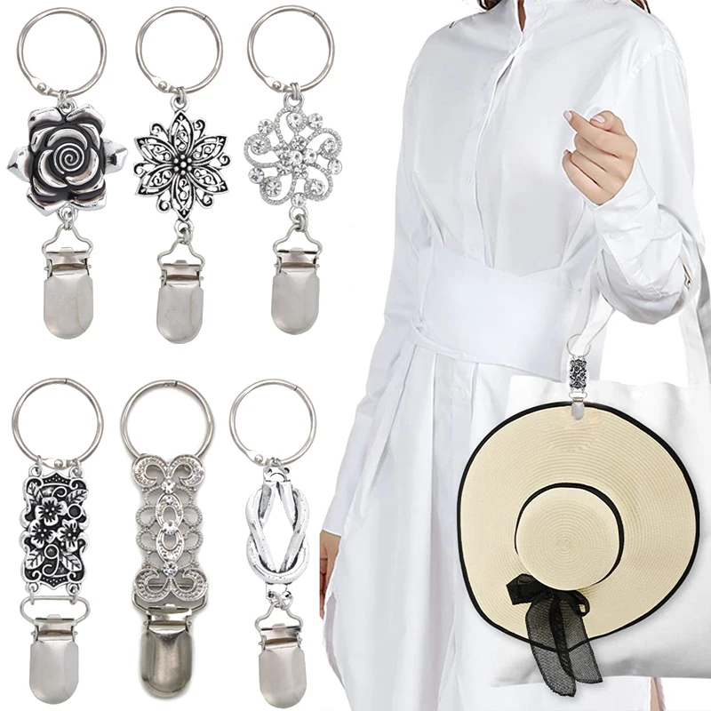 

Hat Clip For Traveling Hanging On Bag Handbag Backpack Luggage Outdoor Accessories Multifunctional Vintage Bandana Clip