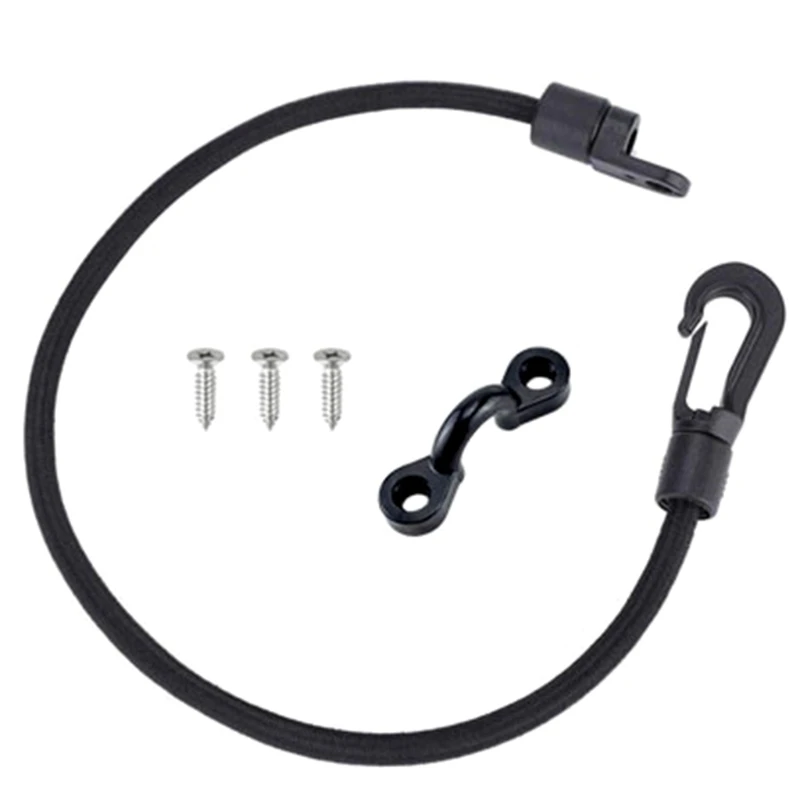 Fishing Rod Holder Bracket Rest Gear Accessories 2 Sets Rod Strap Holder Deck Mount Connector Mount Rod Strap Hold Down for Bass Boat Kayak Boat Fishing