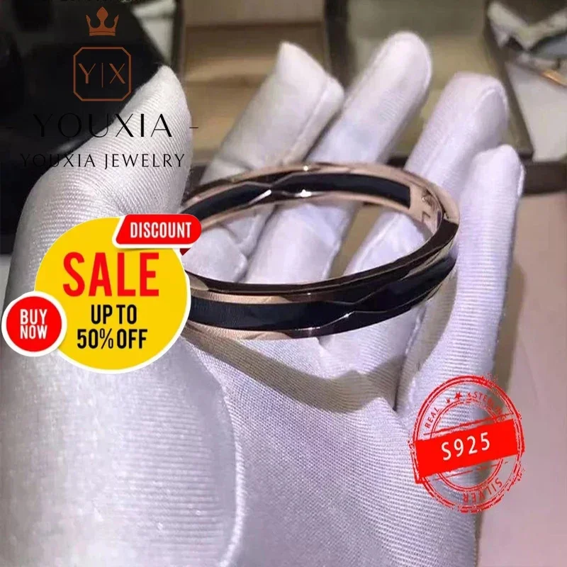 Hot sale Western style 1:1 Customized Heibai ceramic Bracelet Luxury Jewelry Logo Couple Fashion party gift bracelet for women